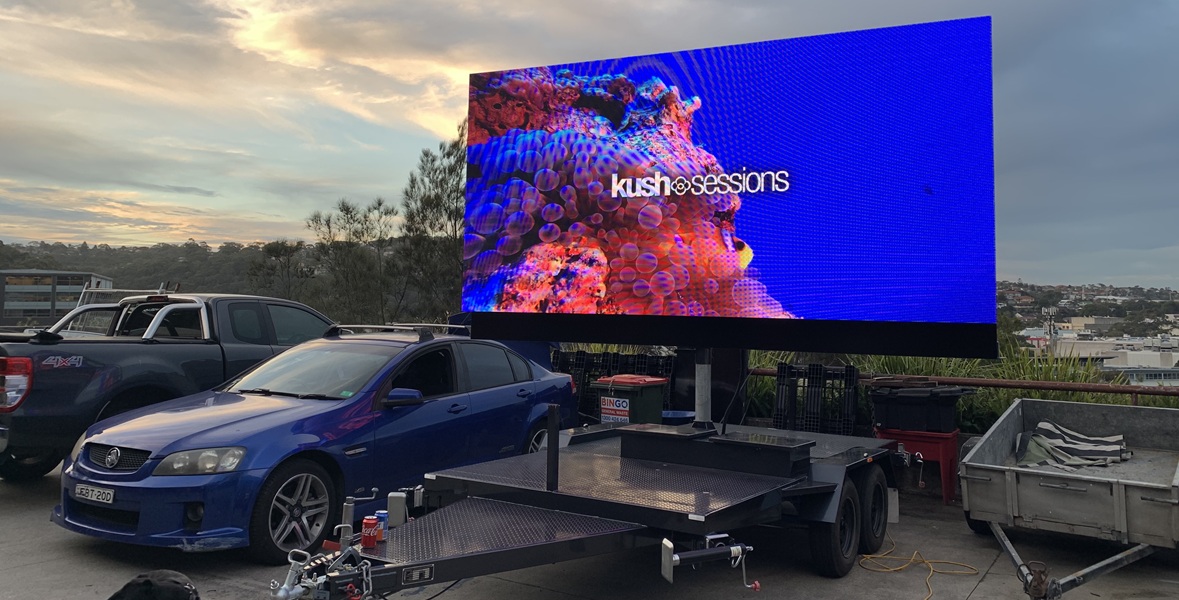 a 8 Square meter led sign for hire